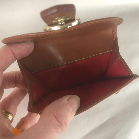 Dooney & Bourke White Navy Brown Wallet - Picture 4 of 5